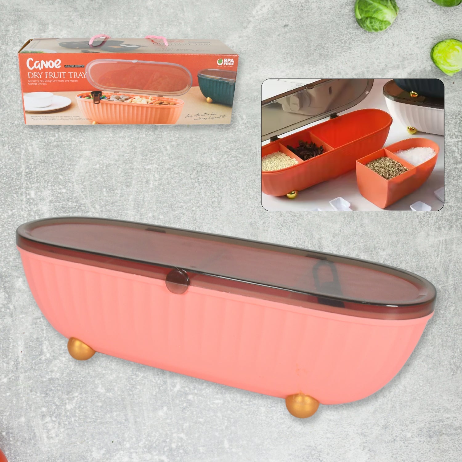 Spice Bottle Spice Jar Durable Seasoning Box Food Grade Tray for Kitchen  1 Pc