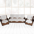 Elegant Floral Sofa Protector Runner 