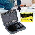 Drill Hole Cutter, Carbon Steel High Accuracy Incisive Hole Saw for Cutting PCV  (18 Pcs Set)