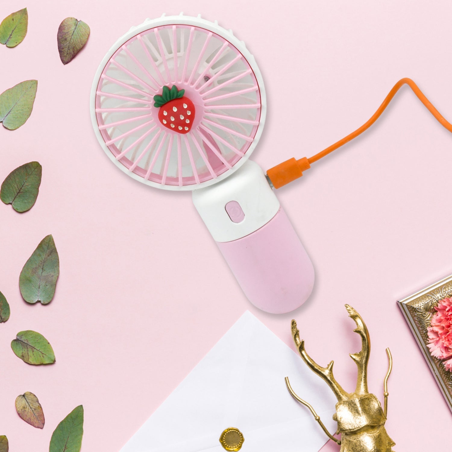 Portable Small Electric Fan – Rechargeable Mini Handheld Fan for Students