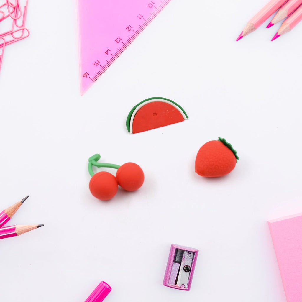 3D Mix Design Fancy & Colorful Erasers – Novelty Set for Kids & School Prize (1 Set)