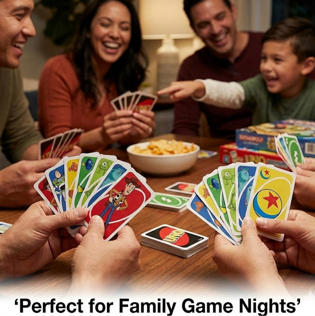 UNO Pixar  Anniversary Card Game with 112 Cards
