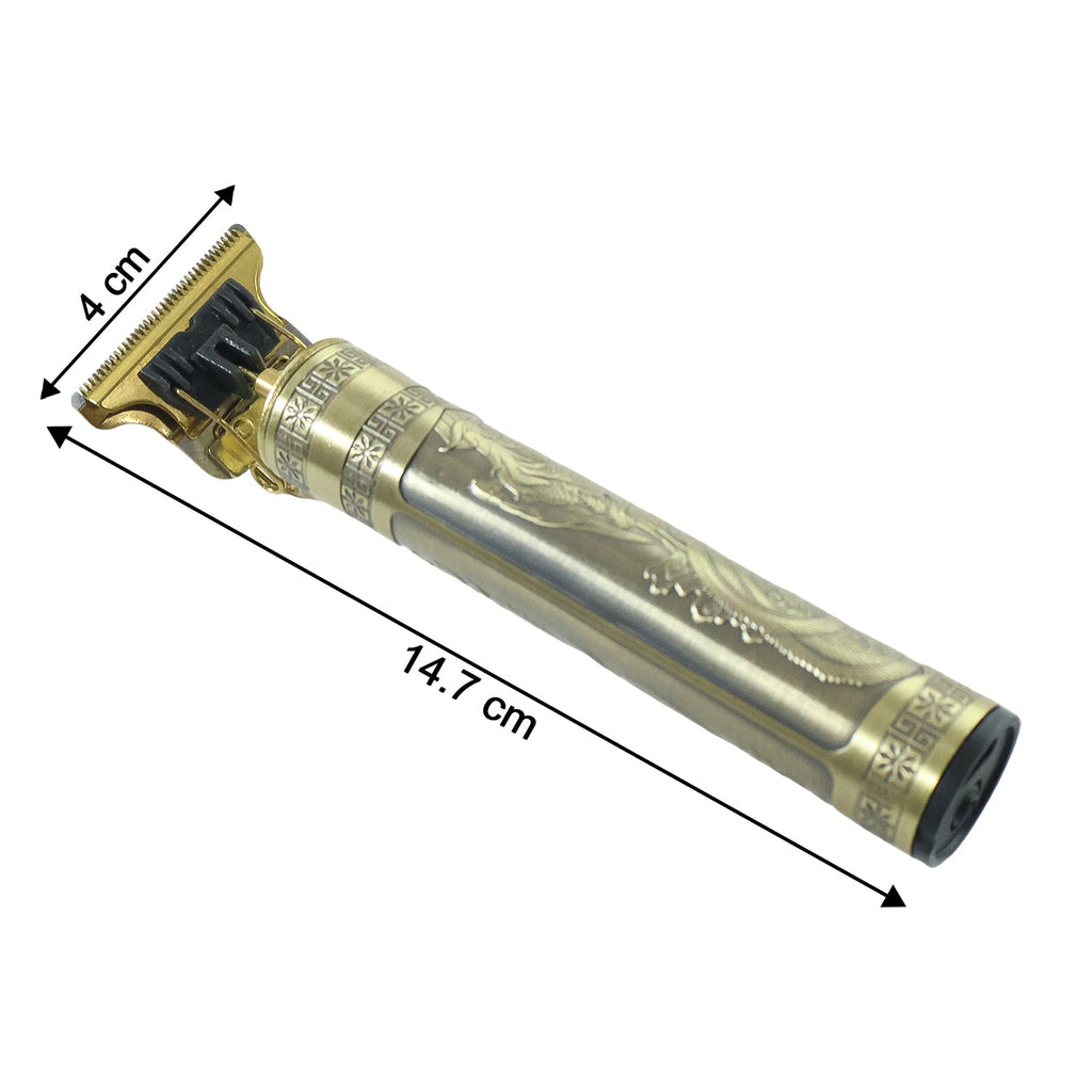 Electric Hair Trimmer with Precision Blade and Multiple Comb Attachments