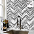 Waterproof Chevron Pattern Wall Sticker